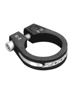 Abrazadera cierre tija de sillín de bicicleta V BIKE con tornillo - Ø34.9mm Negro