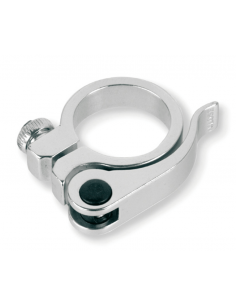Abrazadera cierre tija de sillin bicicleta V BIKE cierre rapido - Ø28.6mm Plata