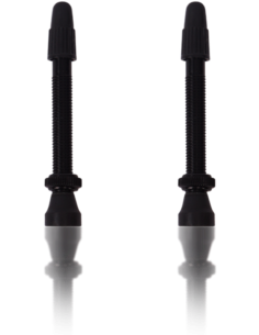 Set de 2 válvulas tubeless Vittoria 60mm aluminio negro