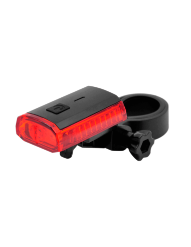 Luz trasera bicicleta LED con luz de freno inteligente, batería integrada recargable USB