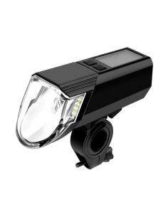 Luz delantera bicicleta LED 300lm con Powerbank y batería integrada recargable USB