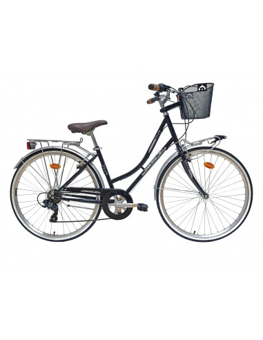 Bici paseo WST Retro Vera 28" negro