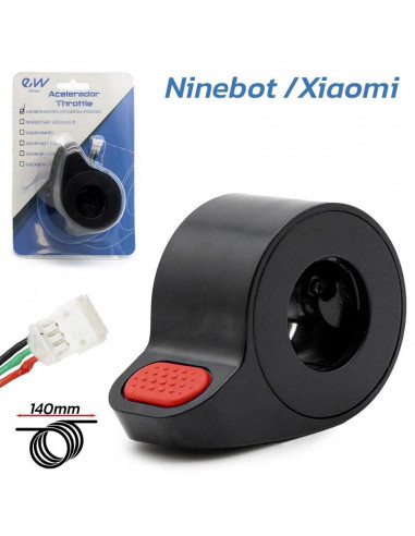 Acelerador Ninebot y Xiaomi negro -...