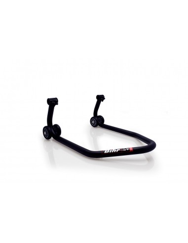 Caballete trasero extra bajo BIHR BY LV8 con adaptadores V negro