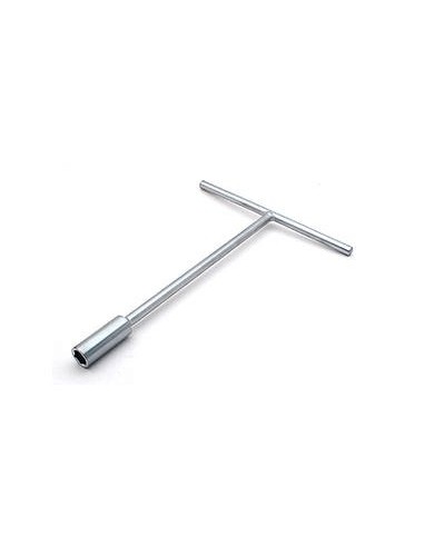 Llave vaso plana en T BIHR 19mm cromo satinado