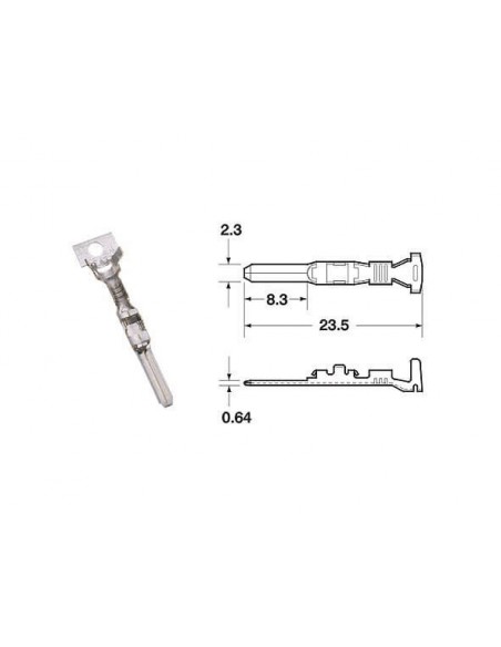 Terminal de cable hembra serie 090 SMTO BIHR Ø0,85mm²/1,25mm² - 50uds
