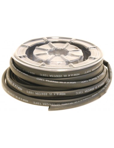 Bobina manguitos de tubo termorretráctil  Ø4,8mm negro 12m