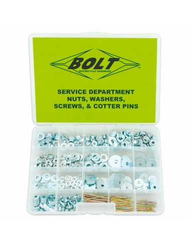 Maleta tuercas, arandelas, tornillos, pernos BOLT 422 piezas