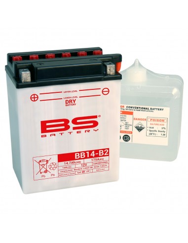 Batería BS Battery YB14-B2 (Fresh Pack)