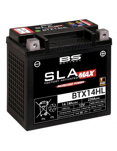 Batería BS Battery SLA MAX BTX14HL (FA)