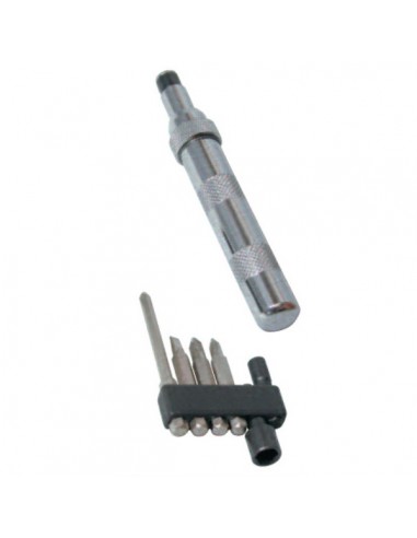 Kit mini destornillador de percusión con cabezas intercambiables
