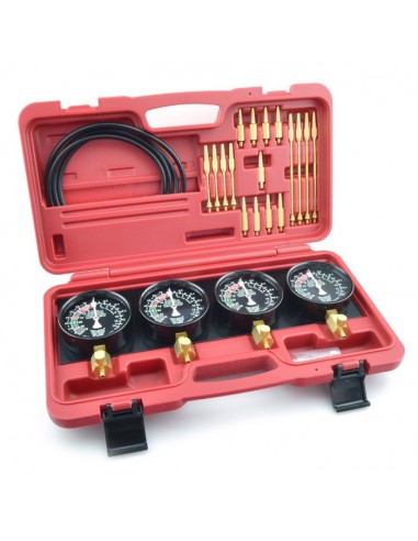 Kit sincronizador para motores 2-4 carburadores, test bomba de gasolina y transmisión