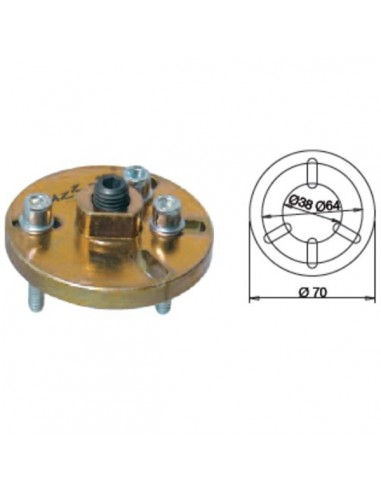 Extractor volante magnetico con 4 ranuras para sujeccion.