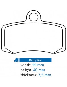 Juego de pastillas sinterizadas CL Brakes (1228MX10)