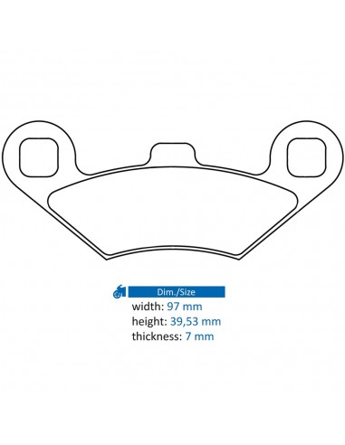 Juego de pastillas sinterizadas CL Brakes (3100MSC)