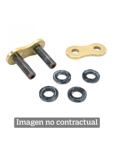 Enganche de cadena DID tipo Remache 520VT2 oro/negra