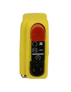 Botón on/off con arranque 9A Domino amarillo 0416AB.9A