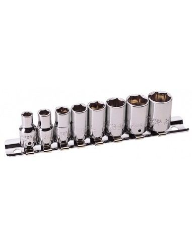 "Juego de 8 vasos 1/4" DRAPER 5-13mm"