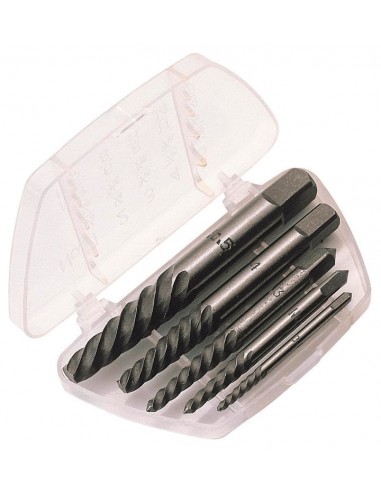 Kit de 5 extractores de tornillo acero de carbono DRAPER 3-18mm
