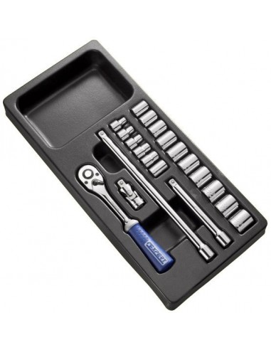 Módulo de vasos & Trinquete EXPERT 3/8'' - Bandeja de plastico