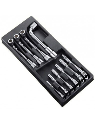 Módulo de llaves de pipa EXPERT 10 llaves de pipa 6 caras - Bandeja de plastico