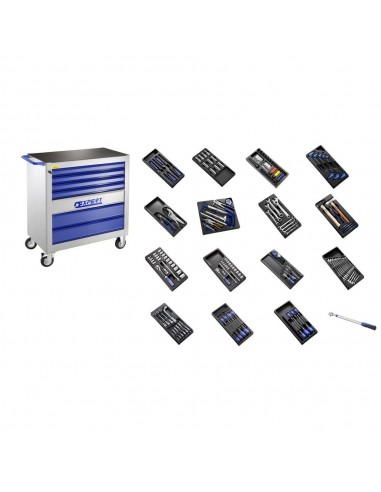 Carros de taller EXPERT XL equipado de 250 herramientas - 7 Cajones