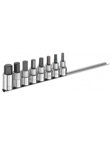 Juego de 8 vasos hexagonales destornillador EXPERT 6-17mm - 6caras