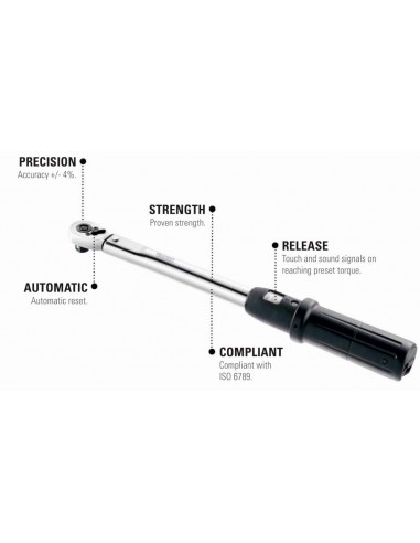 Llave dinamométrica EXPERT 1/2'' 20-100nm