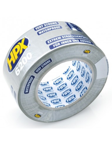 Rollo de cinta americana 50mmx25m. Color plata. HPX6200