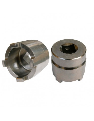 Vaso almenado cilíndrico para eje oscillante/chasis JMP Øint28,5mm /Øext37mm 4 muescas Kawasaki