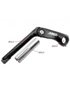 Potencia manillar regulable.BTT. Negra