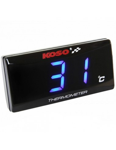 Reloj de temperatura digital KOSO Super Slim azul BA024B10