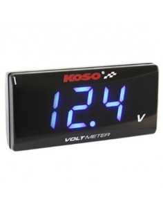 Voltímetro KOSO Super Slim azul BA024B00