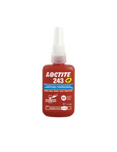 Fijador de roscas de media resistencia LOCTITE 243 botella 24ML