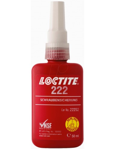 Fijador de roscas de baja resistencia LOCTITE 222 50ML