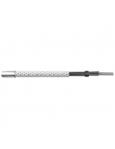 Caja de 25m de funda cable index 4 mm color plata