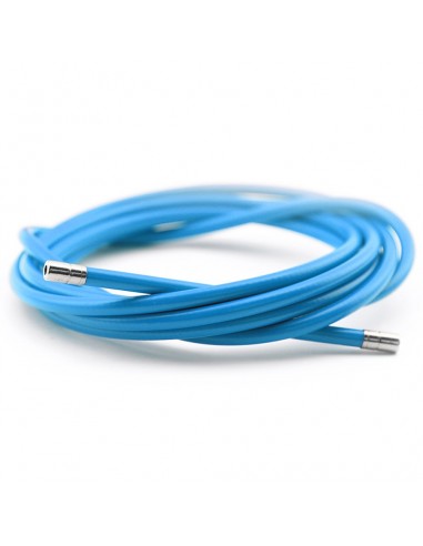 Funda cable acero laminado Ø5 Azul 2m