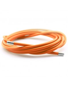 Funda cable acero laminado Ø5 naranja 2m