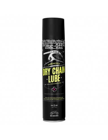 Grasa de cadena (para seco) con PTFE (teflon) Muc-Off Motorcycle Dry Chain Lube Spray 400ml