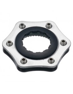 Conversor disco universal a center lock con arandela de cierre y espaciador color negro