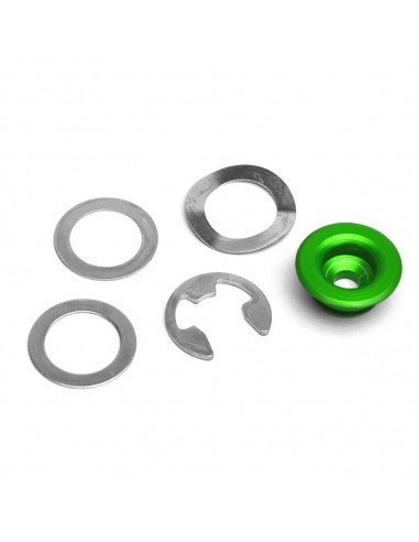 Casquillo de aluminio verde para disco de freno flotante NG