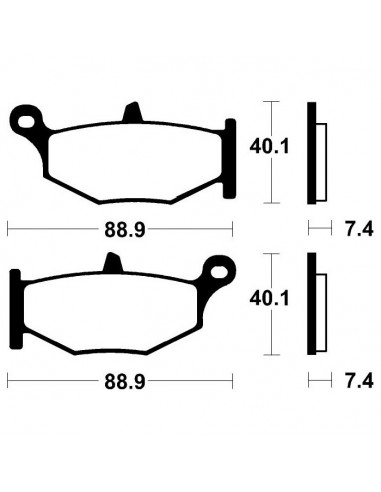 Past. de freno Bendix comp. orgánico Standard MA333