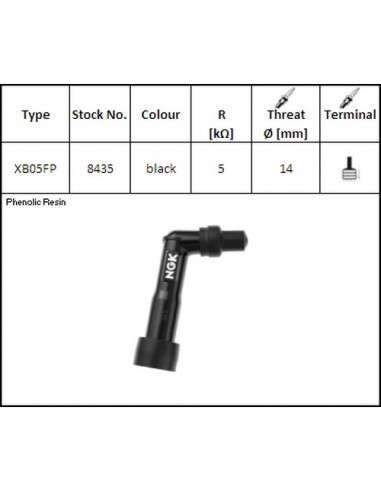 Pipa Bujía NGK XB05FP