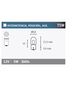 Caja de 10 lámparas OSRAM 3860
