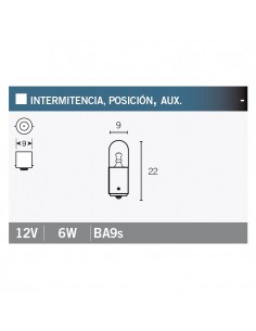 Caja de 10 lámparas OSRAM 3886X