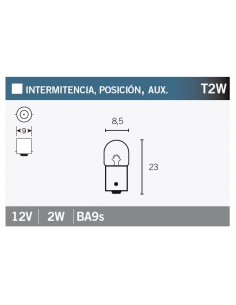 Caja de 10 lámparas OSRAM 3796