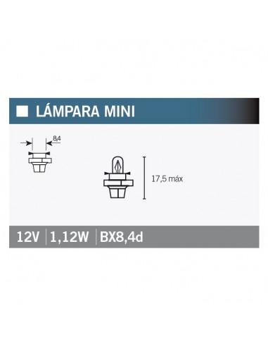 Caja de 10 Lámparas OSRAM 2473MFX6 12V1,5W