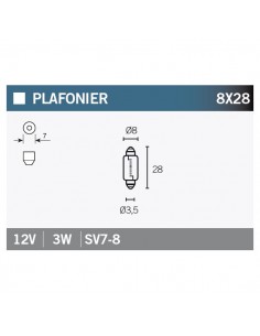 Caja de 10 lámparas OSRAM 6428