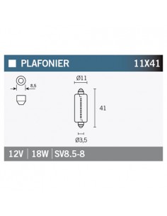 Lámpara OSRAM 6475 12V18W
