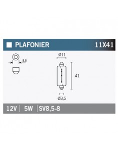 Caja de 10 lámparas OSRAM 6413